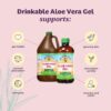 Version 1.0.0 Gel aloe vera orgánico hoja entera digestivo bienestar Lily Of The Desert
