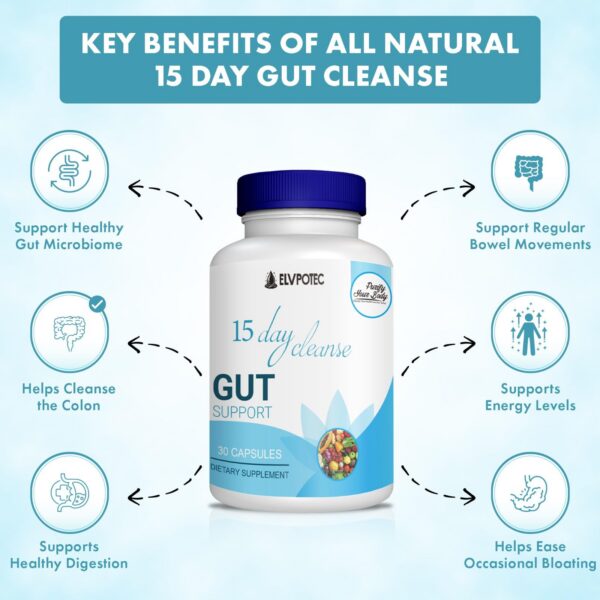 Etiqueta lateral producto ELVPOTEC limpieza colon y desintoxicación