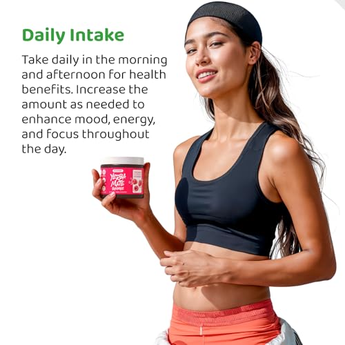 Etiqueta lateral del paquete gomitas HOLYMARY yerba mate frambuesa