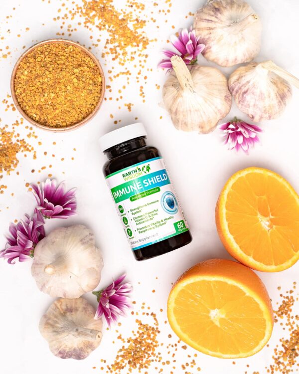 Version 1.0.0 Etiqueta lateral con ingredientes suplemento inmune Earth’s Wisdom