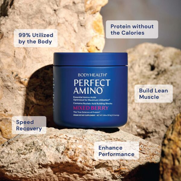 Etiqueta lateral de PerfectAmino Powder