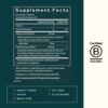 Etiqueta lateral suplemento inmunológico Gaia Herbs Quick Defense