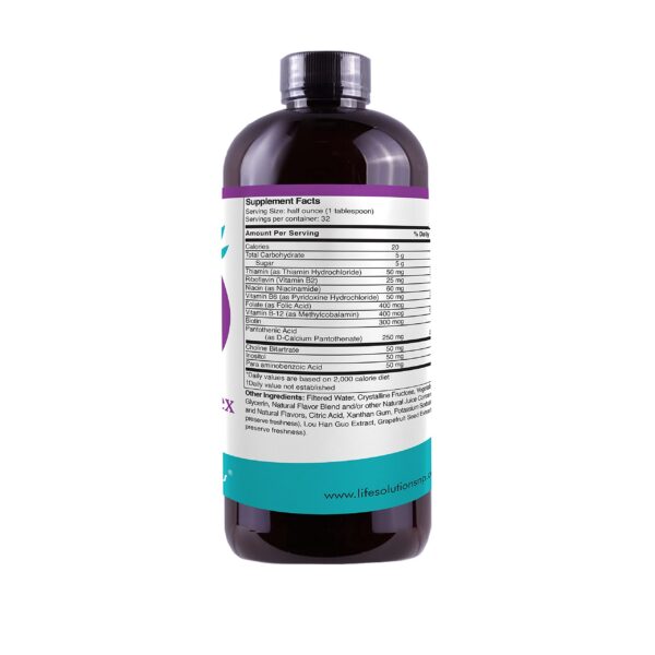 Etiqueta Life Solutions Super Complejo B Líquido 16 oz
