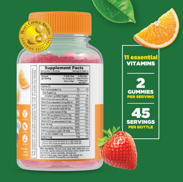 Gomitas Lifeable Niños multivitaminas etiqueta