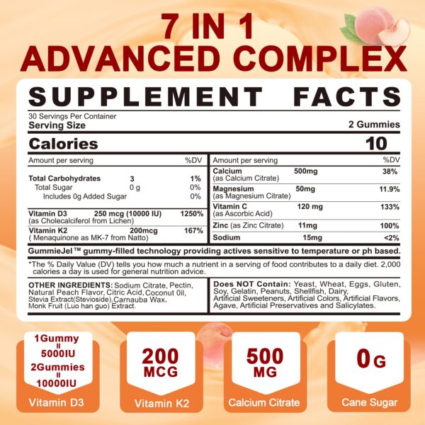 Etiqueta de D3K2 MK-7 MK-7