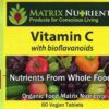 Version 1.0.0 Etiqueta Matrix Nutrients Vitamina C Bioflavonoides