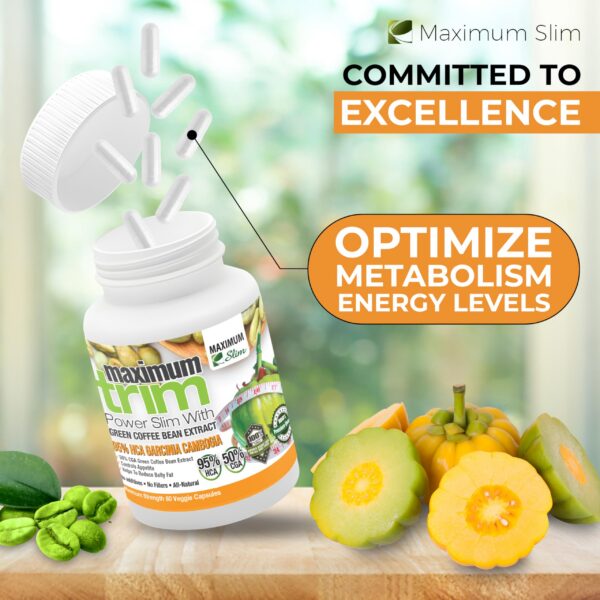 Etiqueta del suplemento Maximum Slim Garcinia Cambogia