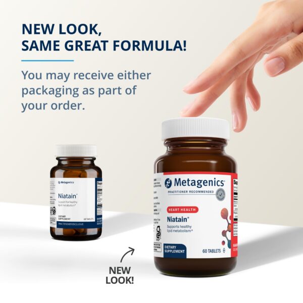 Etiqueta Metagenics Niatain Niacina B3 500 mg