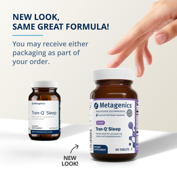 Etiqueta Metagenics Tran-Q Sleep ingredientes naturales