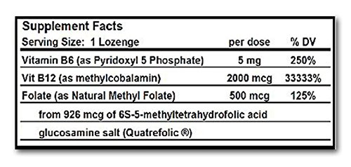 Etiqueta Metil B12 2000 más Metil Folato Living Stream Health