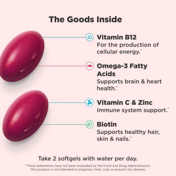 Etiqueta multivitamínico OLLY Ultra 60 cápsulas para mujeres