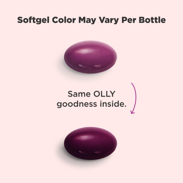 Etiqueta multivitamínico prenatal OLLY sabor arándano