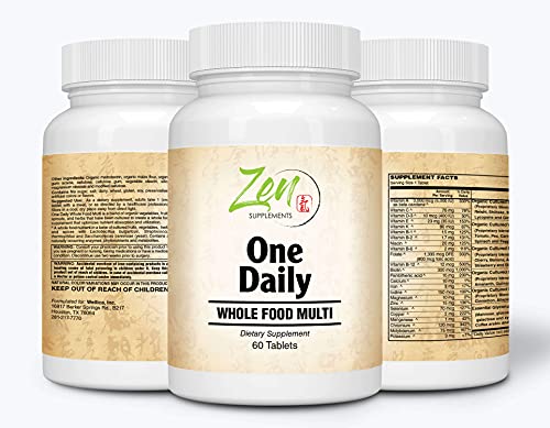 Version 1.0.0 Etiqueta multivitamínico vegano Zen Supplements 60 tabletas para hombres y mujeres