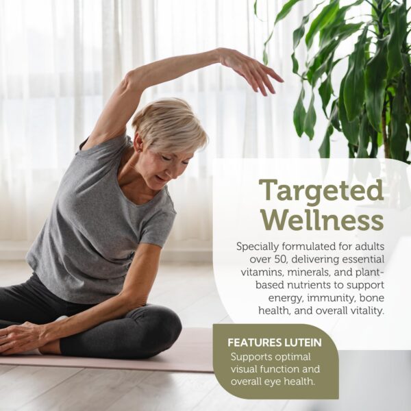 Version 1.0.0 Etiqueta suplemento multivitamínico Zahler 50+ sin hierro