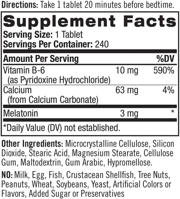 Version 1.0.0 Etiqueta Natrol Melatonina 3 mg 240 tabletas