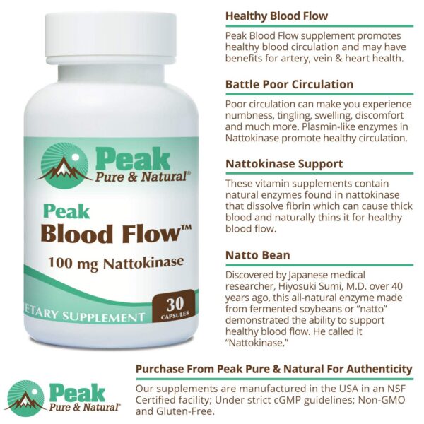 Version 1.0.0 Etiqueta Peak Pure & Natural nattokinase