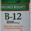 Etiqueta de Nature's Bounty vitamina B12
