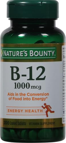 Etiqueta de Nature's Bounty vitamina B12