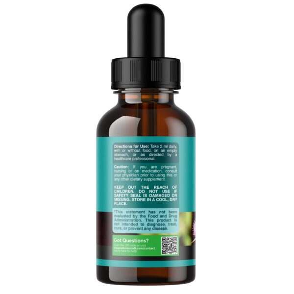 Version 1.0.0 Etiqueta Natures Craft suplemento líquido para limpieza hepática