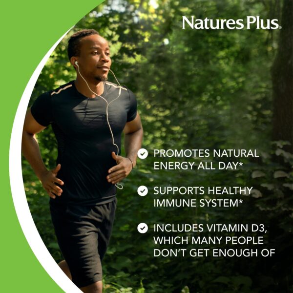 Etiqueta de Natures Plus Source of Life multivitamínico