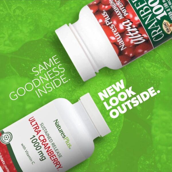Etiqueta Natures Plus Ultra Cranberry salud urinaria