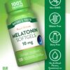 Etiqueta Nature's Truth melatonina suplemento para sueño
