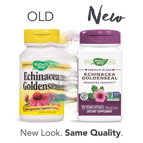 Etiqueta Nature's Way Echinacea Goldenseal suplemento