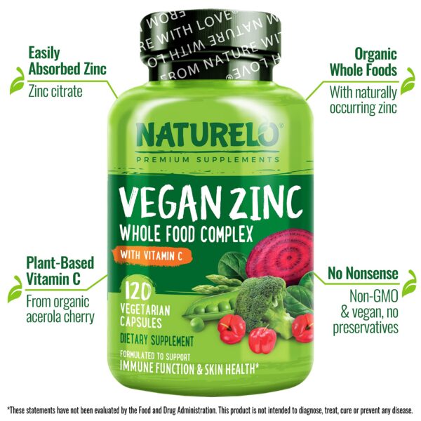 Etiqueta NATURELO Zinc Vegano