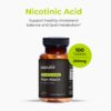 Etiqueta suplemento niacina Endurance Products 100 tabletas