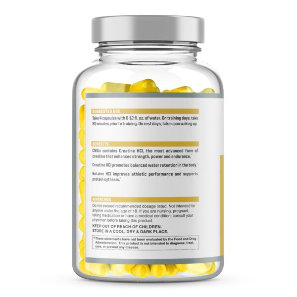 Version 1.0.0 Etiqueta de CNSix Creatine HCl