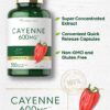 Etiqueta trasera cápsulas Carlyle pimienta cayena datos nutricionales