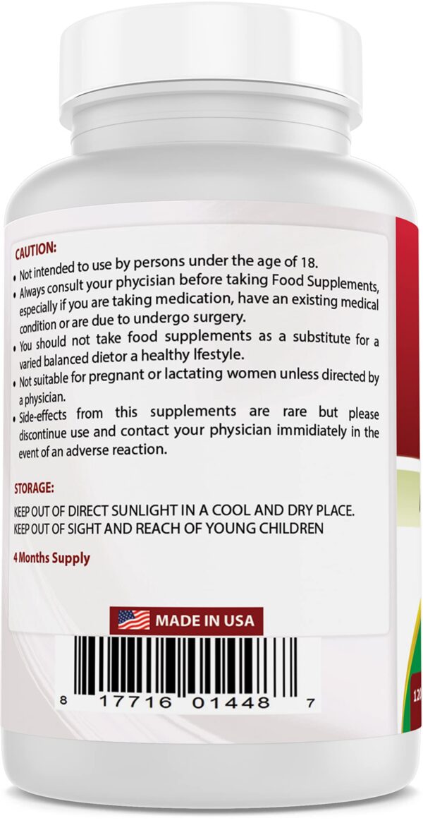 Etiqueta Nutricional extracto de semilla de uva Best Naturals 400 mg
