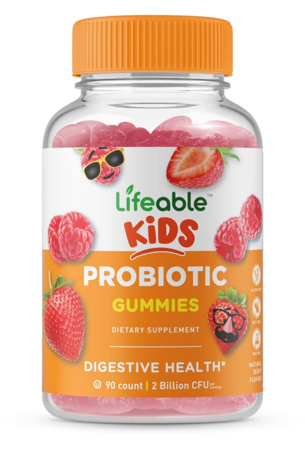 Etiqueta nutricional gomitas Lifeable niños probióticos