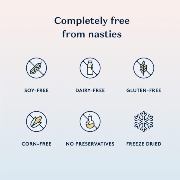 Etiqueta nutricional probióticos veganos Daye