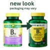 Etiqueta nutricional de vitamina B12 2500 mcg