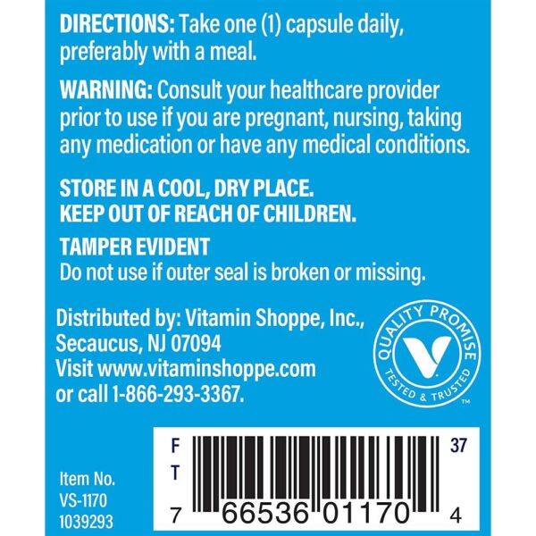 Version 1.0.0 Etiqueta nutricional Vitamina B12 The Vitamin Shoppe