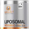 Etiqueta nutricional suplemento Vitamina C liposomal Smart Nutra Labs