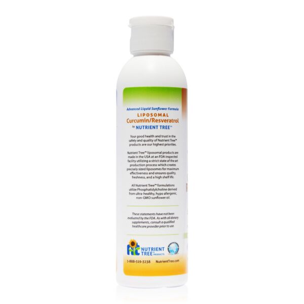 Etiqueta Nutrient Tree Curcumina y Resveratrol