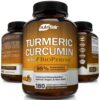 Etiqueta botella supplemento NutriFlair cúrcuma curcumina