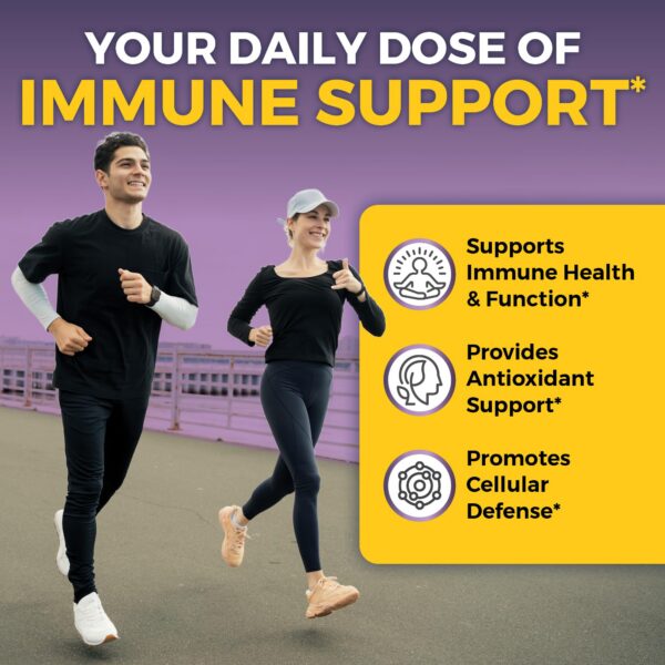 Etiqueta nutrimental Viva Naturals suplemento inmunológico 4 en 1