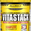 Etique y paquete de ALLMAX Nutrition Vitastack
