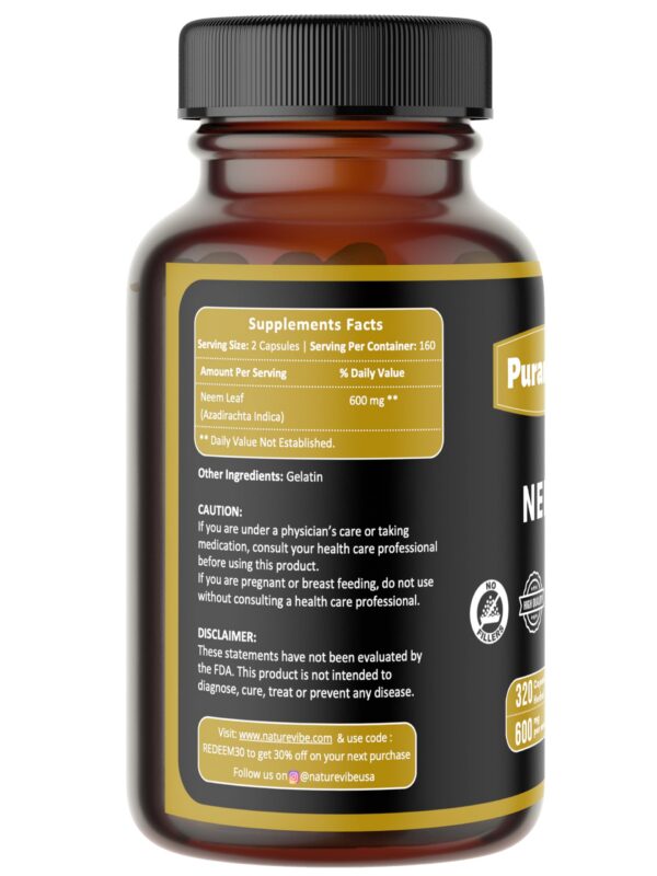 Etiqueta paquete Neem Moringa