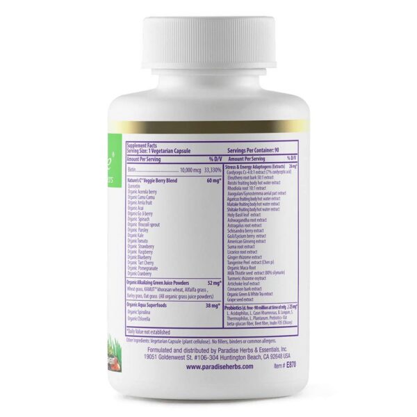 Version 1.0.0 Etiqueta del producto Paradise Herbs Biotina