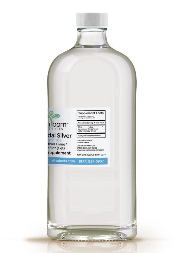 Etiqueta del producto plata coloidal monatomica