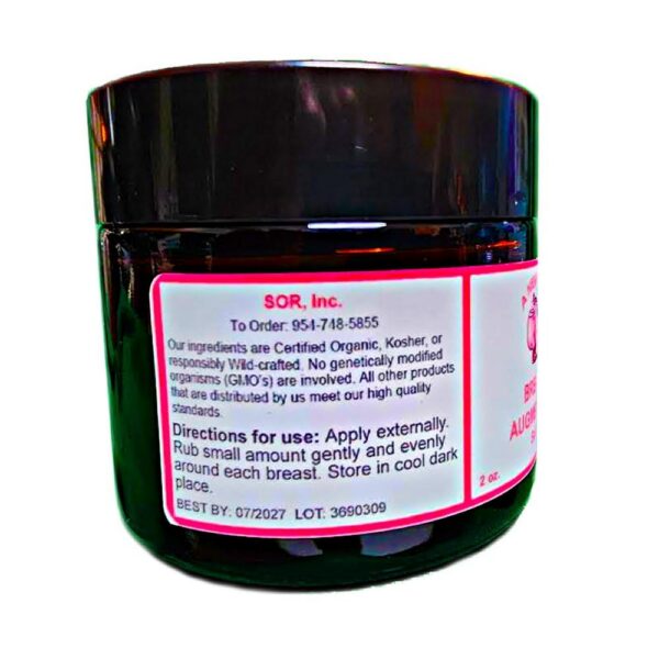 Version 1.0.0 Detalle etiqueta pomada aumento busto natural SOR Inc