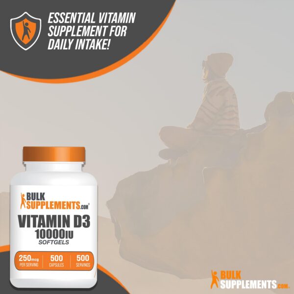 etiqueta posterior información suplemento vitamina d3 bulksupplements