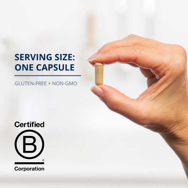 detalle etiqueta posterior suplemento Metagenics con ingredientes clave