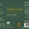 Etiqueta y presentación gotas Ashwagandha orgánica