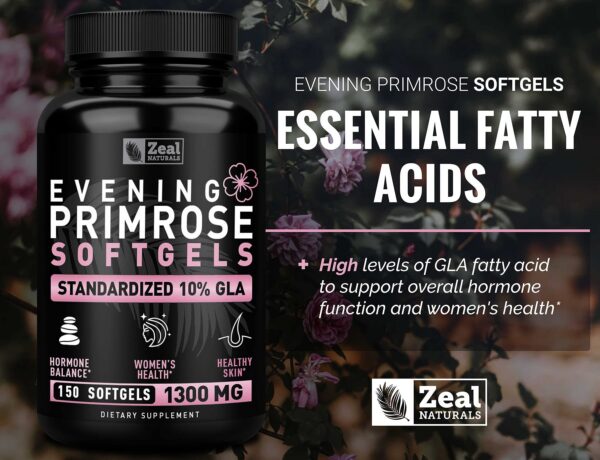 Etiqueta producto aceite de onagra 1300 mg 150 cápsulas