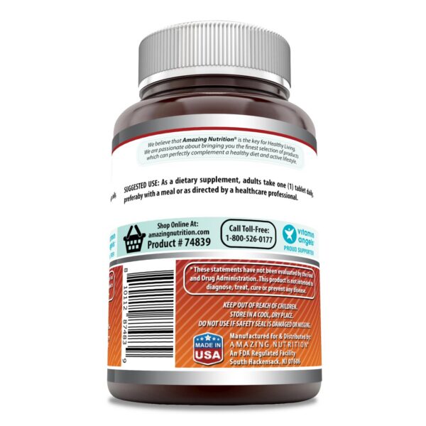Etiqueta de producto Amazing Formulas ácido fólico 400mcg